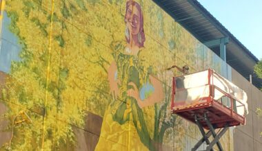 Watch Tucson artist Ignacio Garcia bring three-story 'Paula' mural to life