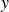 italic y