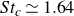 upper S t Subscript c Baseline asymptotically equals 1.64