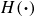 upper H left parenthesis bold dot right parenthesis