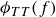 phi Subscript upper T upper T Baseline left parenthesis f right parenthesis
