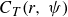 upper C Subscript upper T Baseline left parenthesis r comma psi right parenthesis