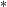 Superscript asterisk