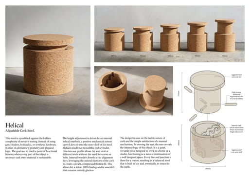 First Place: Helical by Oscar John Xavier Lahiff (Hong Kong)