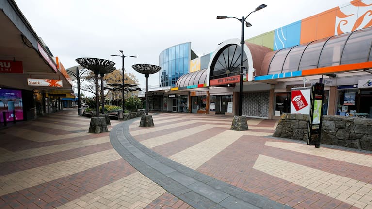 Whangārei city centre's Cameron Street Mall.