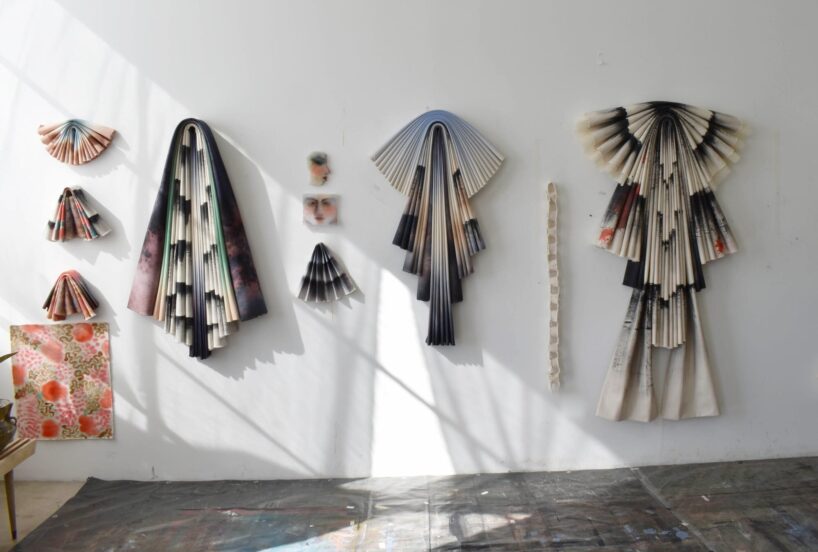 where folded canvas carries the memory of the hand: susan maddux - 3