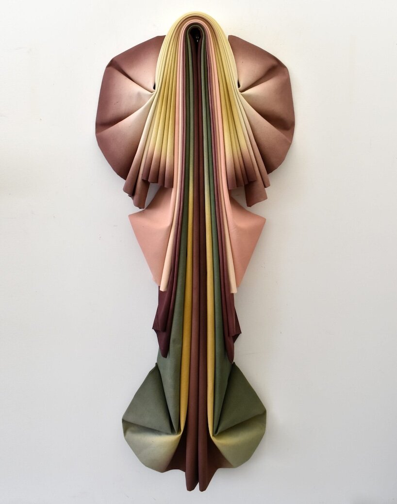 where folded canvas carries the memory of the hand: susan maddux - 4