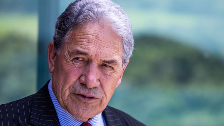 Minister for Rail Winston Peters.