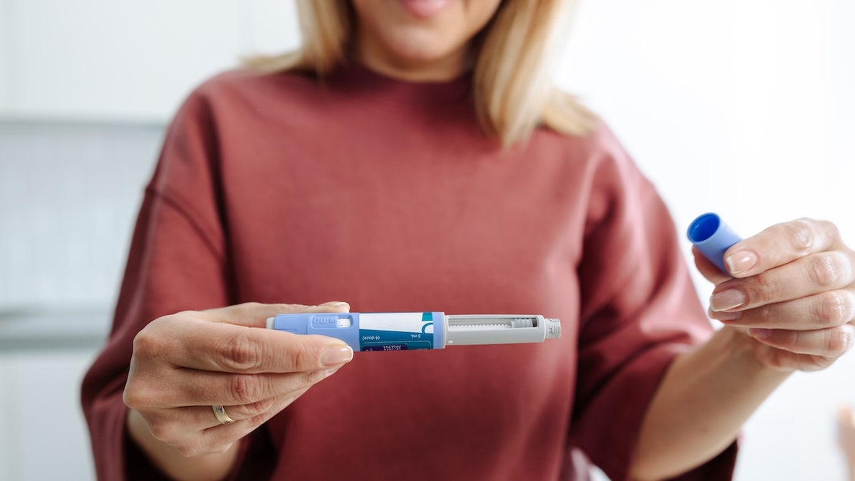 Woman with GLP-1 medication