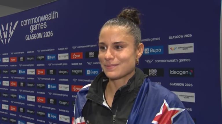 Zoe Hobbs spoke to 1News after winning the 100m sprint.