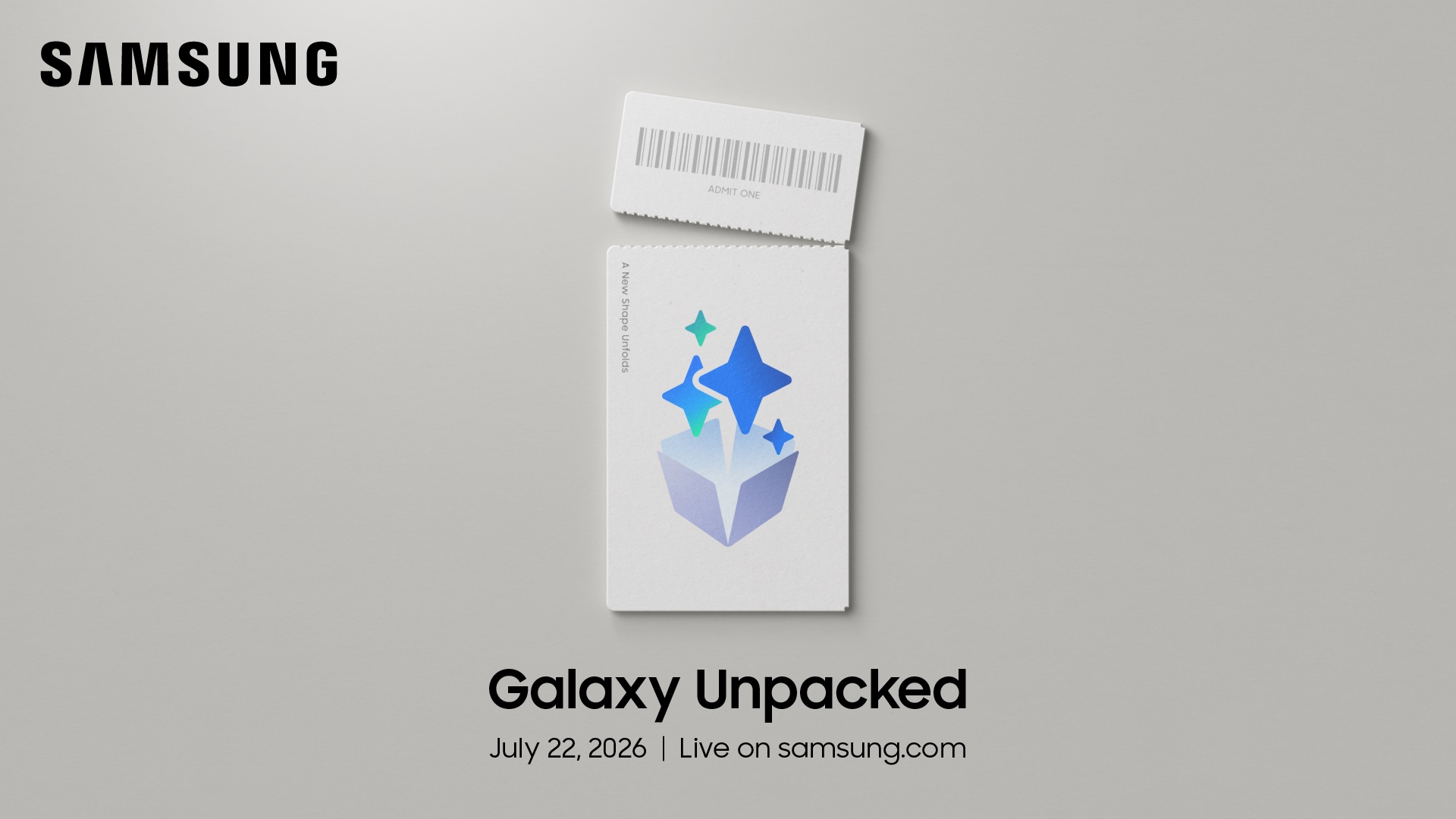 Samsung Galaxy Unpacked July 2026 Teaser Invite
