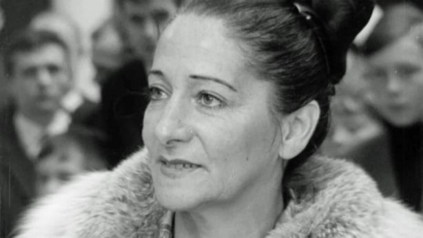 Black and white image of a dark haired woman