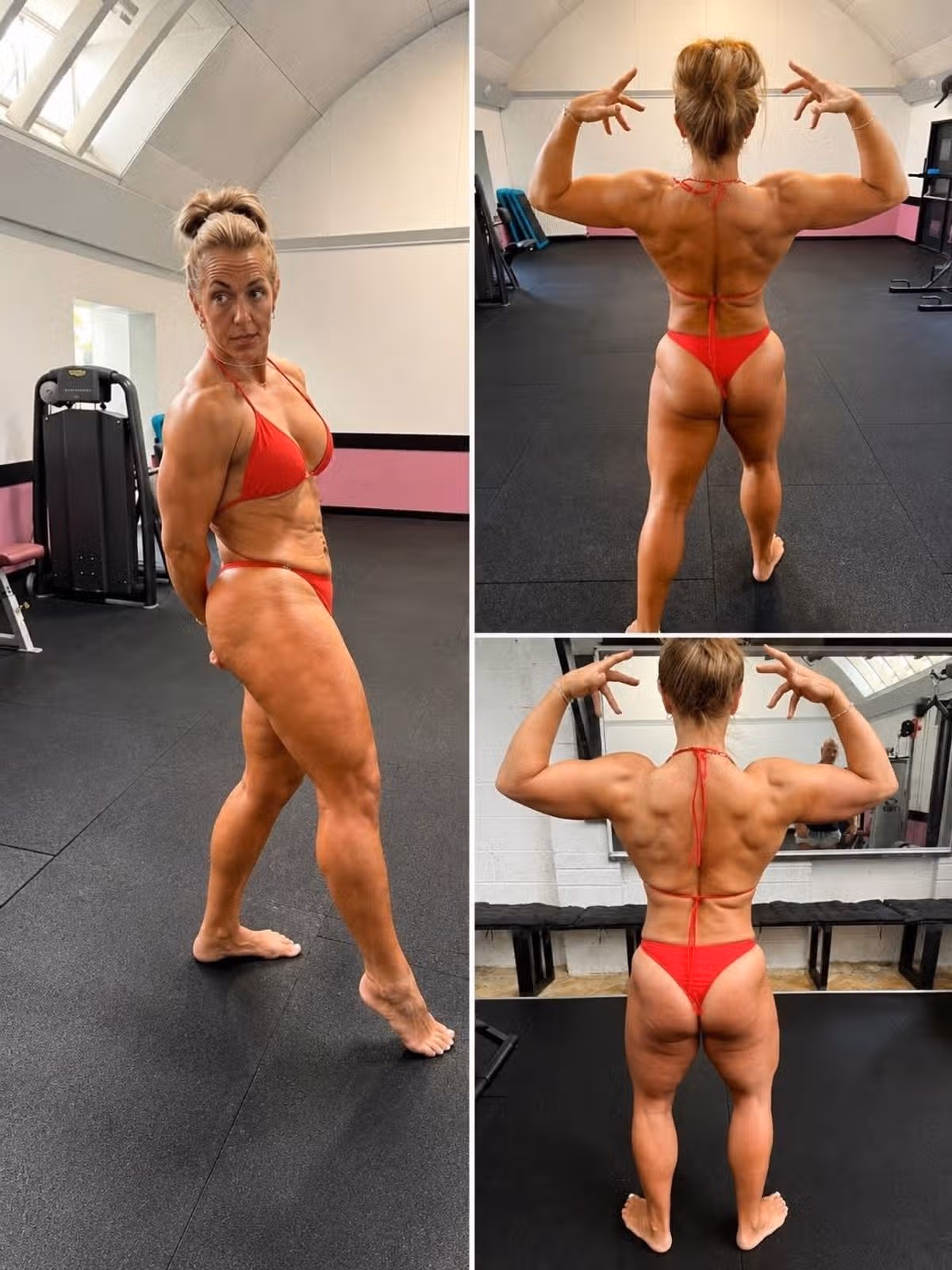 Sarah is now preparing for her first bodybuilding contest