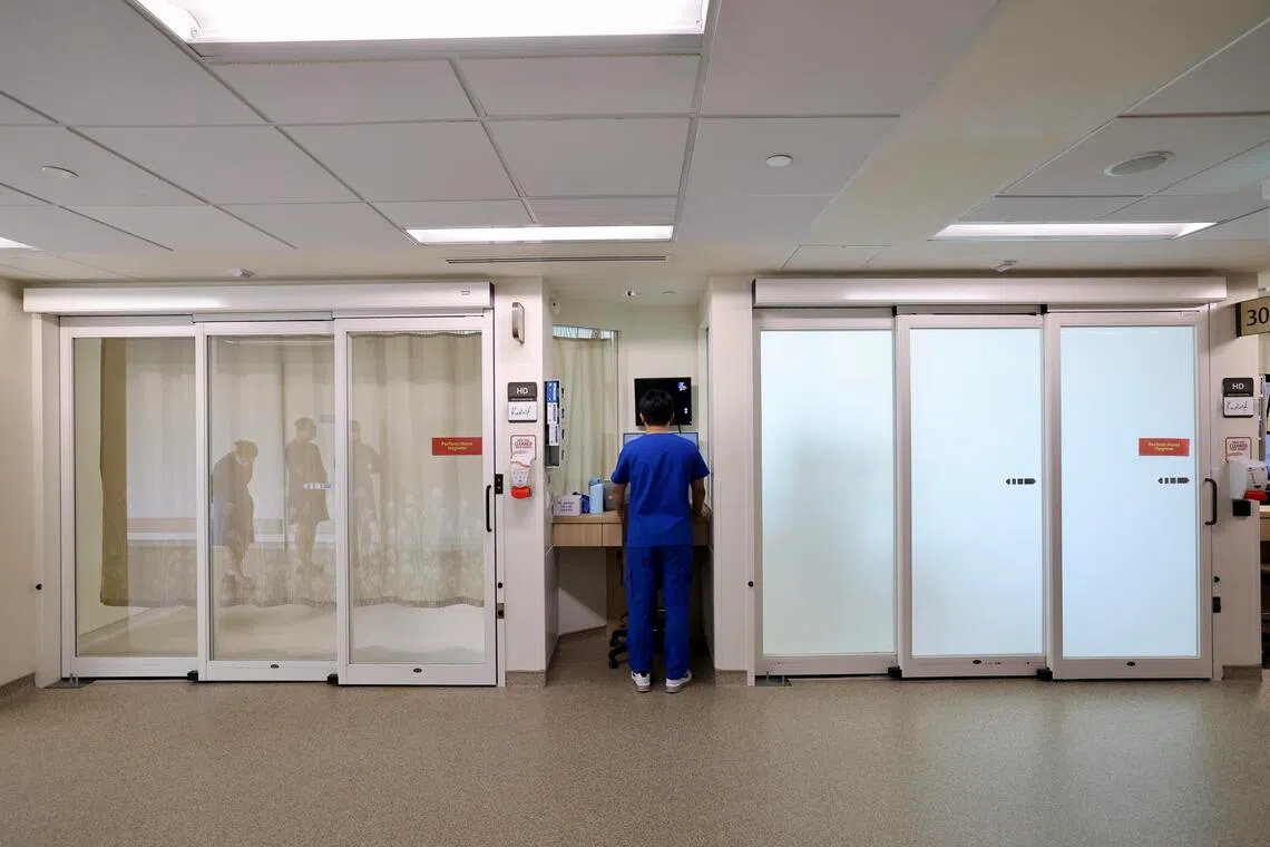 The hospital is also replacing curtains in its isolation and ICU rooms with smart privacy glass, removing the need to wash them and saving an estimated 100,000 litres of water each year.