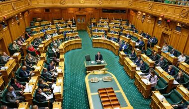 The New Zealand House of Representatives (pictured during question time) passed a bill ratifying English as an official language of New Zealand