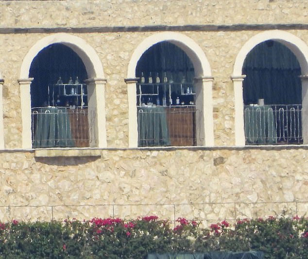 Pictured, a bar space set up inside the former military fortress