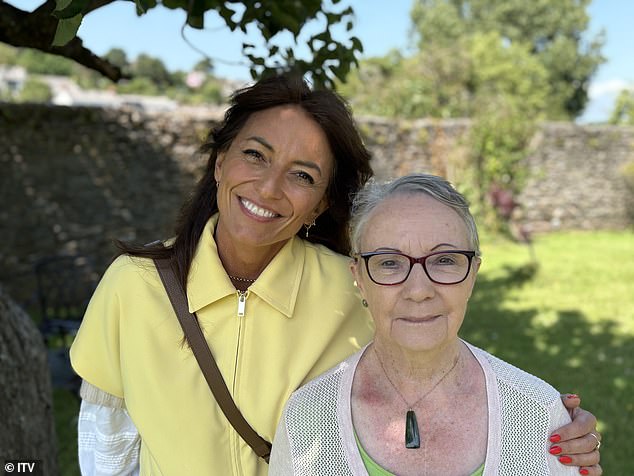 Host Davina McCall with Christine on Monday night's episode of Long Lost Family: Born Without Trace