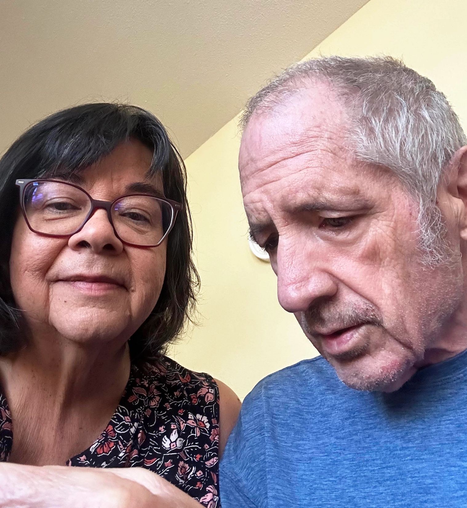Eileen Kalk and her husband Tom are shown in a photo