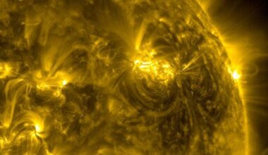 An AI tool created by New Jersey Institute of Technology researchers can spot the hidden warning signs of solar storms almost nine hours before they become visible on the Sun. (Credit: NASA's Goddard Space Flight Center/SDO)
