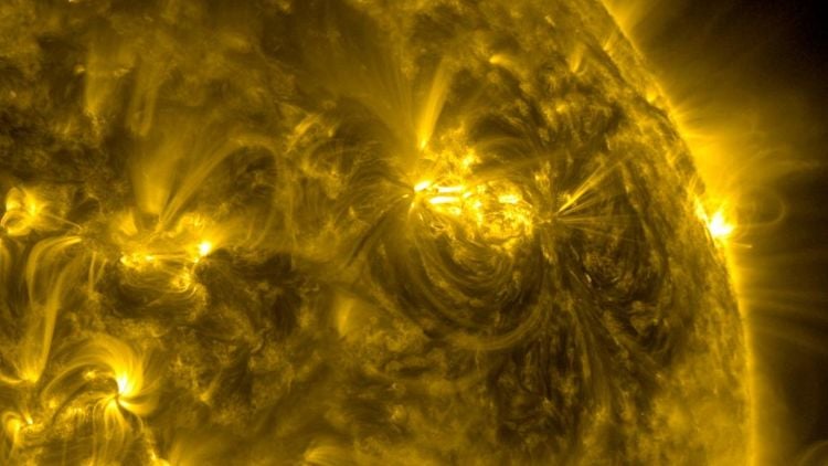 An AI tool created by New Jersey Institute of Technology researchers can spot the hidden warning signs of solar storms almost nine hours before they become visible on the Sun. (Credit: NASA's Goddard Space Flight Center/SDO)