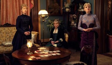 From left: Cynthia Nixon, Christine Baranski and Louisa Jacobson in The Gilded Age