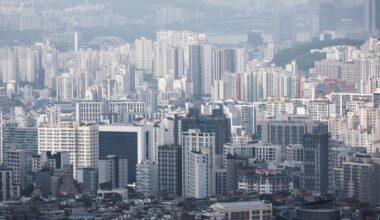 Apartment buildings are seen in Seoul from Namsan, July 19. Yonhap