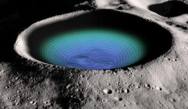 Topographic Measurement of a Crater on the Moon
