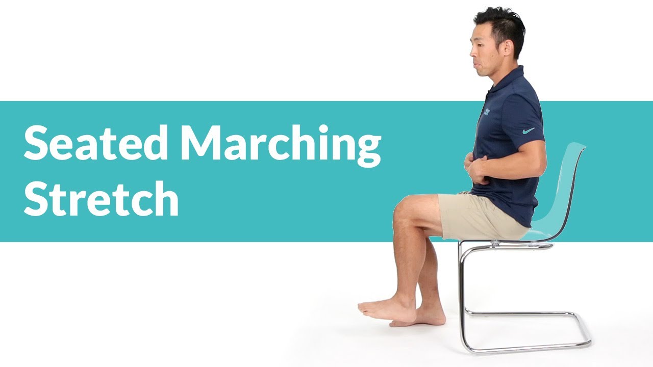 Seated Marching Stretch for Lower Back Pain - YouTube