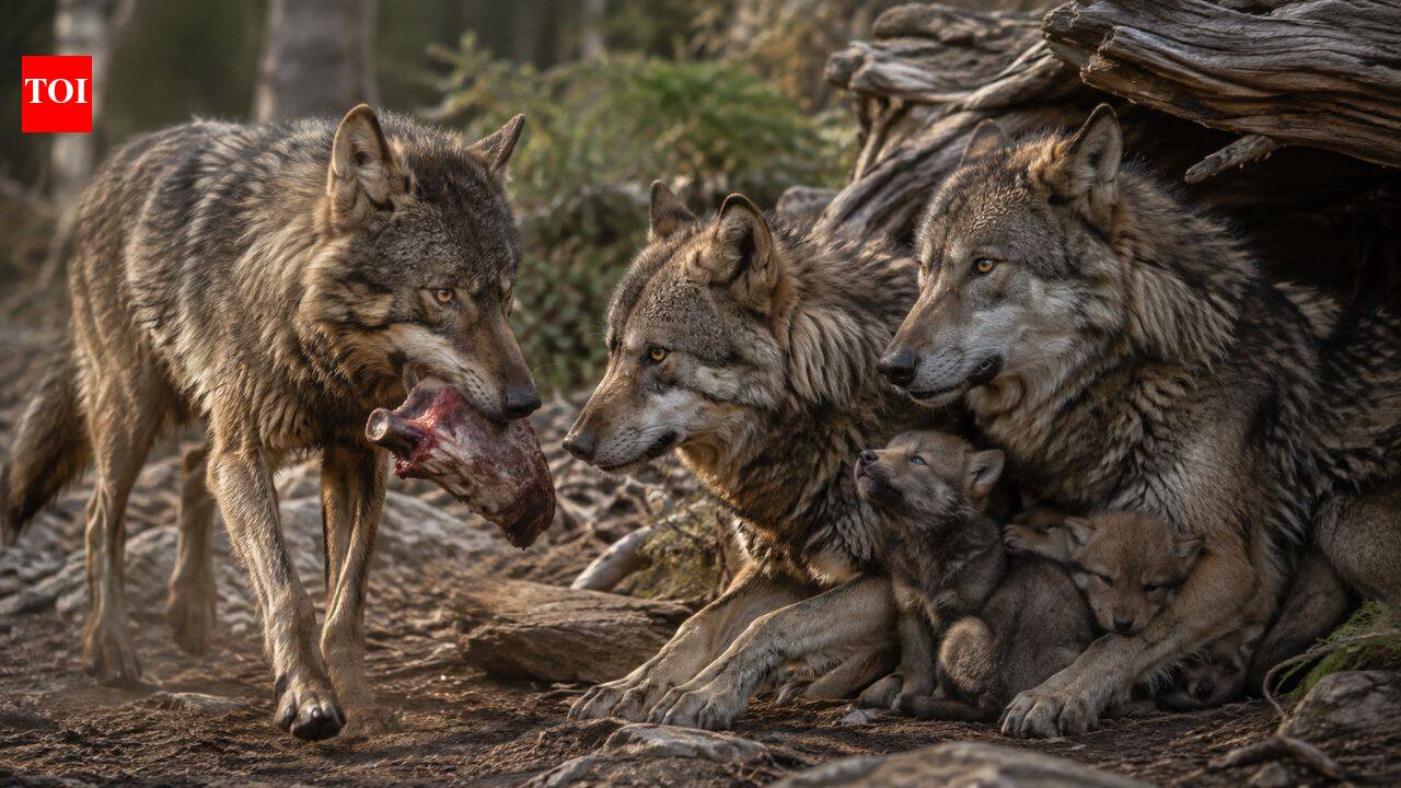 Why do older wolf siblings return from hunts to feed and protect newborn pups instead of leaving the pack? A six-year study has the answer |