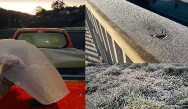 North Island town registers near-record low as cold snap bites