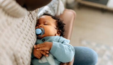 A sleeping baby.