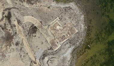 Remains of lost village uncovered as drought lowers reservoir levels in record-breaking heatwave