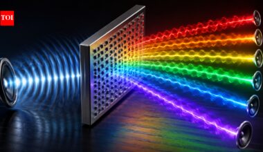 In 2025, scientists made sound behave like a rainbow, separating different frequencies and sending them in different directions