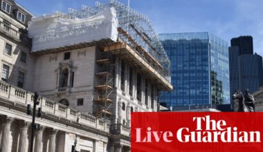 Cooling UK labour market ‘questions need’ for Bank of England rate hikes; grocery inflation slows to two-year low – business live | Business