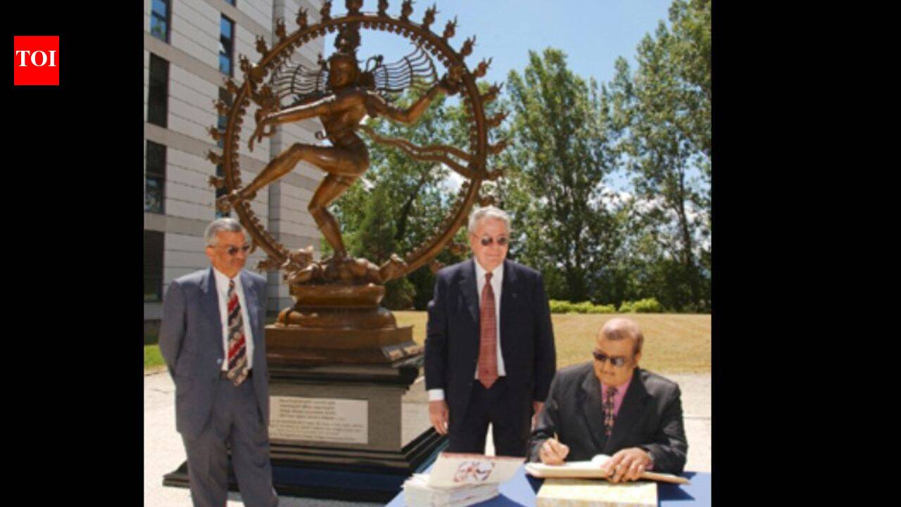 CERN, where scientists smash particles at nearly the speed of light, has a 2-metre Shiva Nataraja statue outside; why India gifted the cosmic dancer to the physics lab in 2004