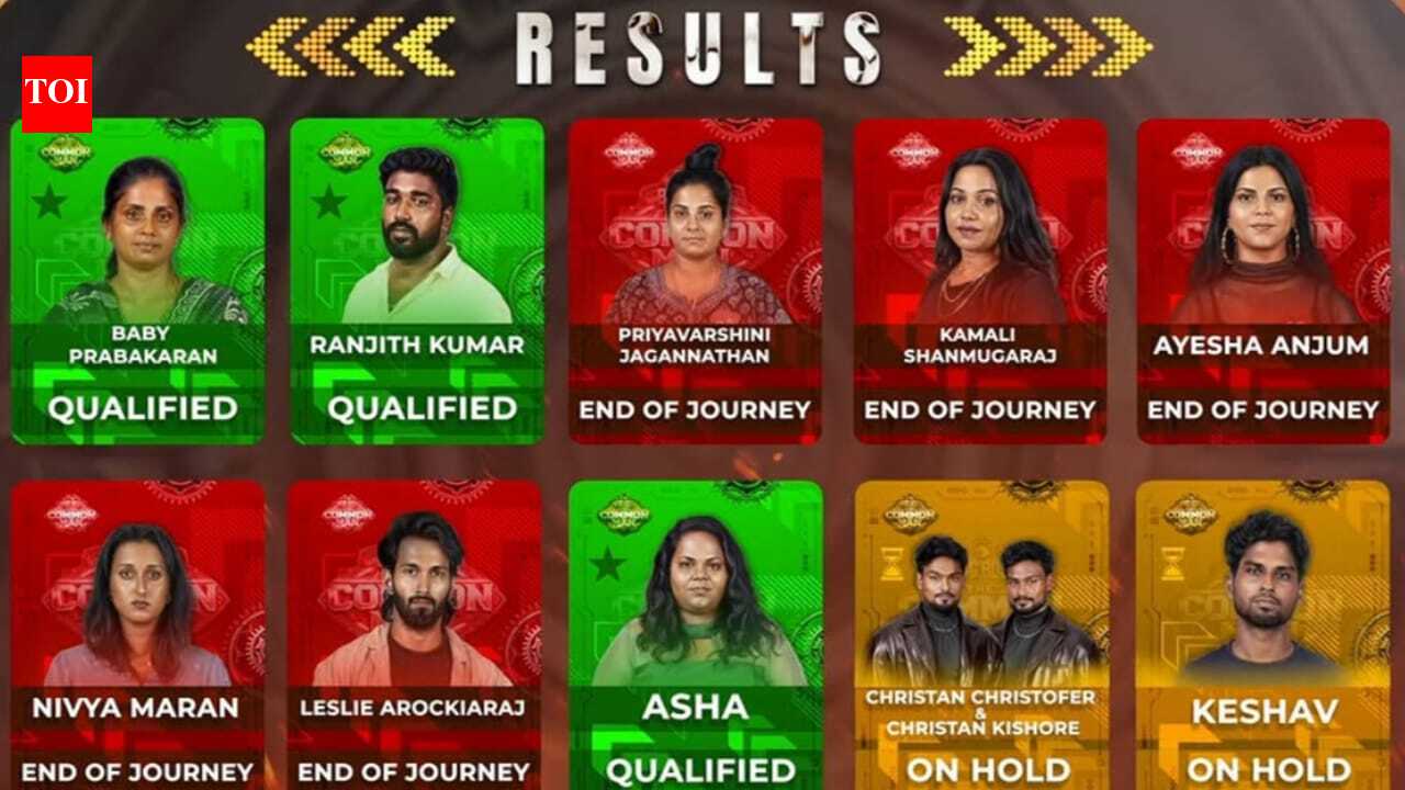 Bigg Boss Tamil 10: Bigg Boss Tamil 10 Common Man: Baby Prabakaran and Ranjith Kumar qualify for next round; five contestants eliminated |
