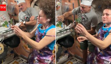 Growing Food In Space: ‘Smells like Earth’: Indian-origin astronaut Anil Menon harvests vegetables in space, cooks with fellow astronaut Jessica Meir