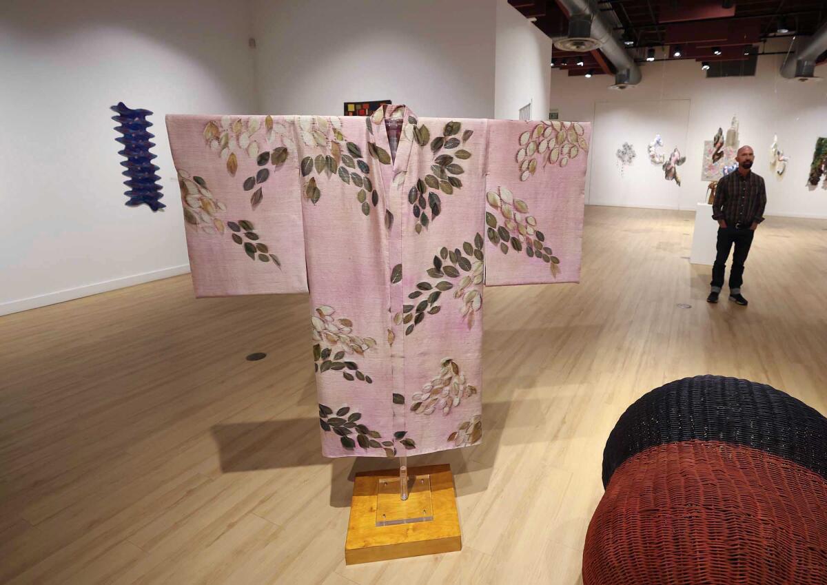 A signature piece on display is part of the "California Fibers: The Languages of Fiber" exhibit.