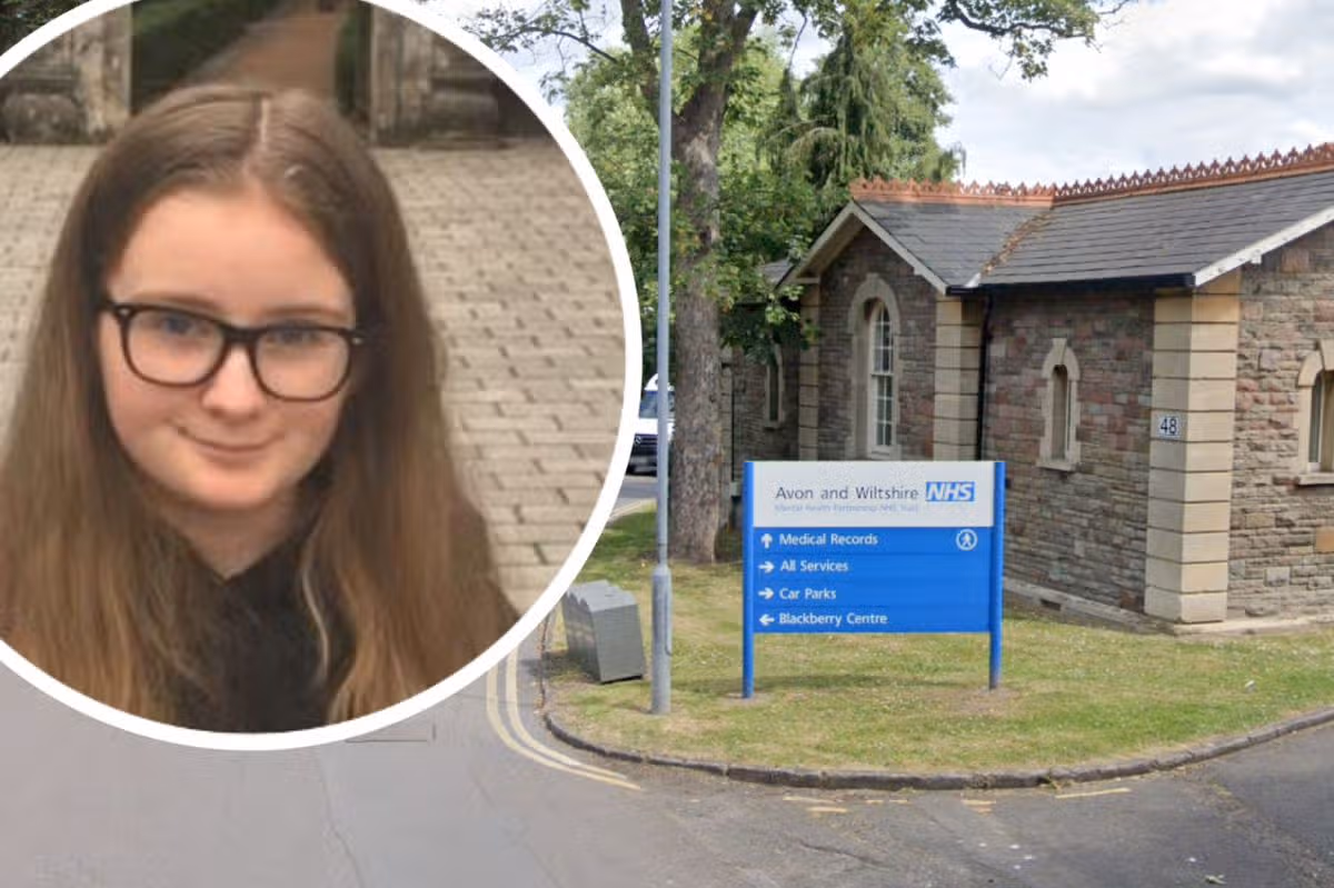 The now-closed Riverside Tier 4 mental health unit for young people at Frenchay Hospital in Bristol, which was closed in early 2024 after the death of in-patient Lucy Curtis (inset)