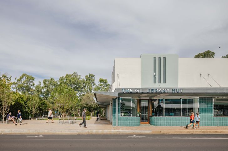 Contrary to the client’s original intent, Dunn Hillam proposed a renovation of the existing brick store to maintain the cultural continuity of the building, capture embodied carbon within the existing structure, and retain a floor that had survived several floods (all books and furniture are removable).