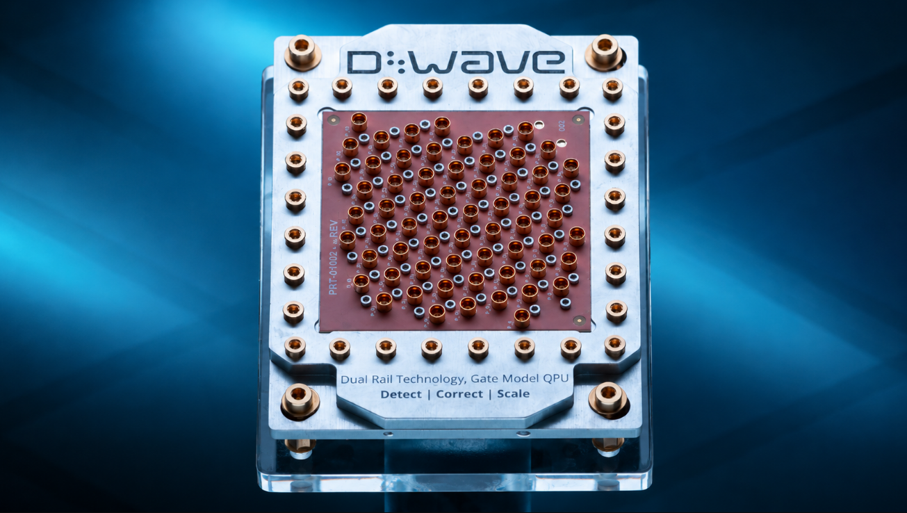 D-Wave's dual-rail gate-model quantum processor.