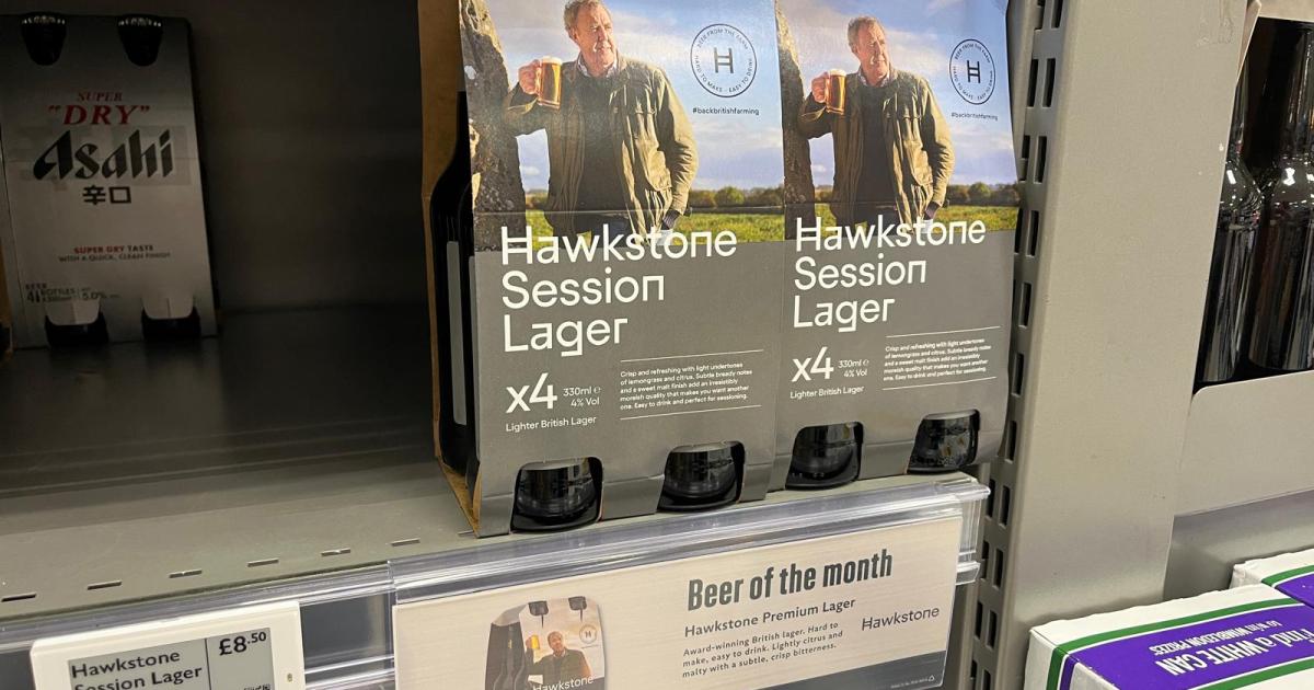 UK supermarket issues customer notice on Jeremy Clarkson beer