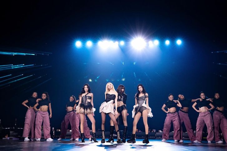 K-pop girl group BLACKPINK performs during the final show of its 'DEADLINE' world tour at Kai Tak Stadium in Hong Kong, Jan. 26. The group held three concerts at the venue from Jan. 24-26, wrapping up the 16-city stadium tour that began in Goyang, Gyeonggi Province, in July 2025. Courtesy of YG Entertainment