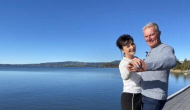 Rotorua: Harcourts Dancing for Hospice dancers Paul and Deborah Kay