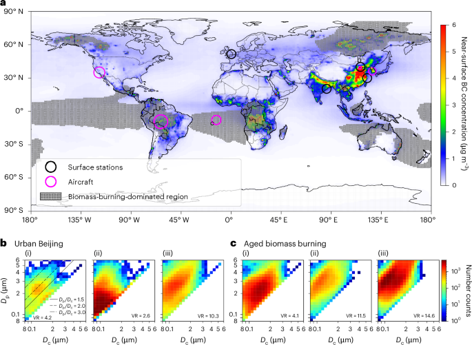 Warming potential of atmospheric black carbon modulated by particulate matter
