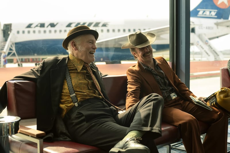 Wild Horse Nine: John Malkovich and Sam Rockwell in Martin McDonagh's film. Photograph: Diego Araya Corvalán/Searchlight Pictures