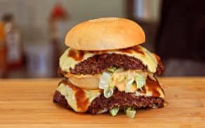 Chops Big Mac, the burger that caught the attention of the lawyers for McDonald's.