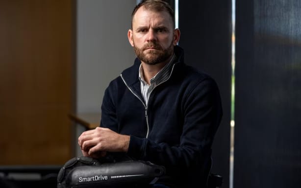 Disability advocate Shane Hryhorec was forced from an Adelaide flight due to issues with stowing his portable wheelchair motor.