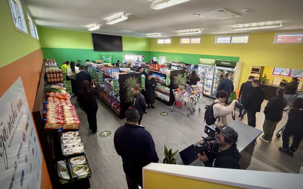 Tamariki Tū Tamariki Ora's new social supermarket in Hamilton.