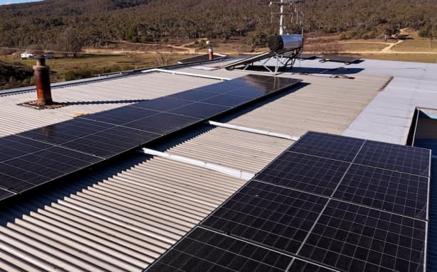 The company says the solar panel layout changed following the installer's on-site assessment of the roof.